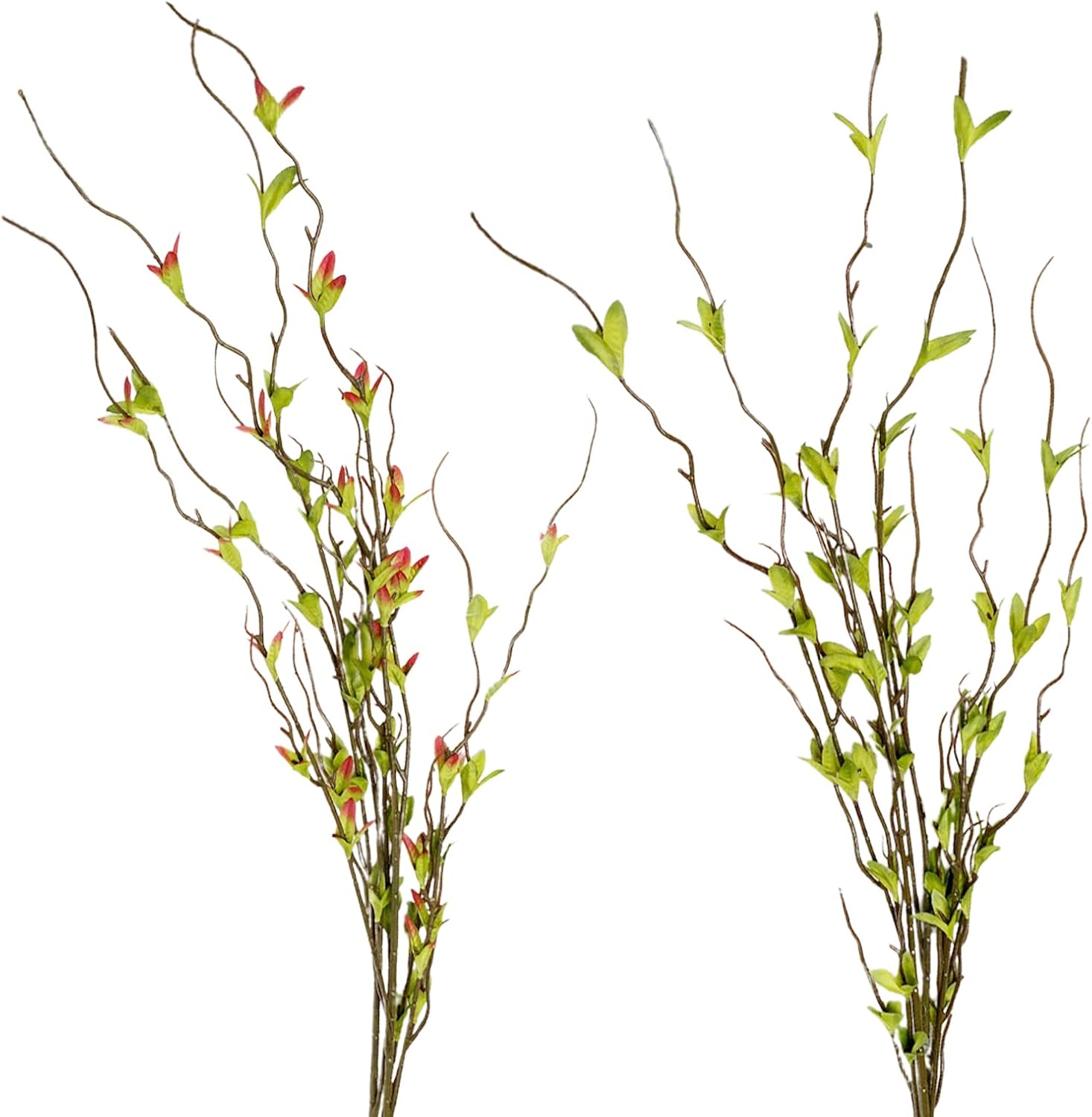 Ramas artificiales de sauce de 44 pulgadas para jarrón alto, tallos de vegetación artificial para relleno de jarrón, decoración del hogar, boda,