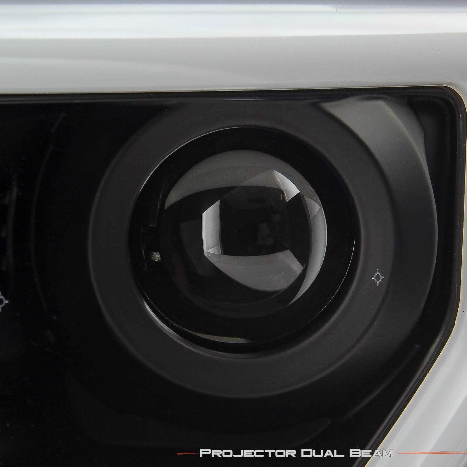 AKKON – Compatible con Ford F150 2009-2014 tipo halógeno Par de faros delanteros negros con luz LED completa de haz alto y bajo + lámpara de