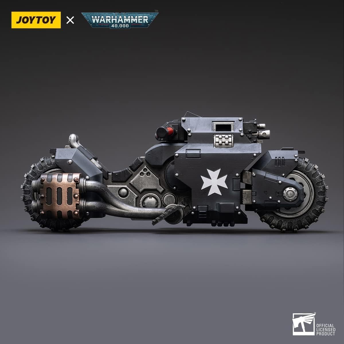 JOYTOY 118 Warhammer 40,000 Space Marines Black Templars Outriders Motorcycle Collection Model Birthday Gift