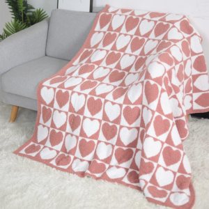 Viviland Manta Manta mullida de cuadrícula de ajedrez, tejida suave y acogedora manta de microfibra cálida para sofá, cama, viajes a casa (amor Viviland Manta Manta mullida de cuadrícula de ajedrez, tejida suave y acogedora manta de microfibra cálida para sofá, cama, viajes a casa (amor
