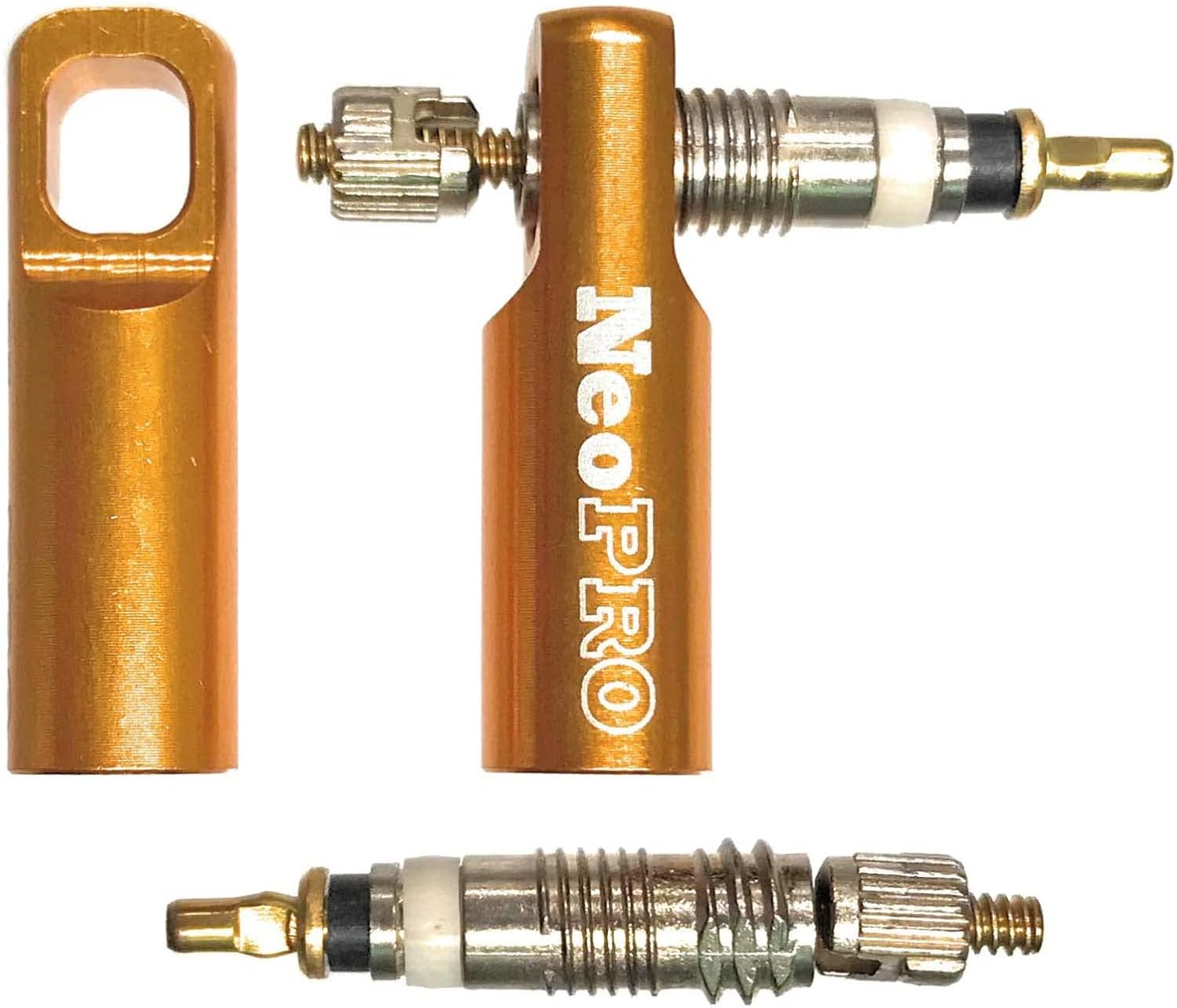 Bike Presta tapa de válvula con kit de función de extracción de núcleo de válvula, cubiertas antipolvo para neumáticos
