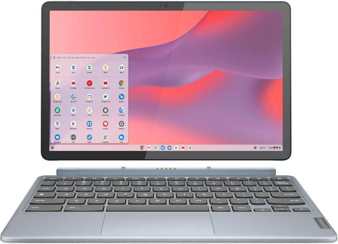 Lenovo – IdeaPad Duet 3 Chromebook – Tablet táctil 2 en 1 de 11.0″ (2000×1200) – Snapdragon 7cG2-4G RAM – 128G eMMC – con teclado – Azul brumoso