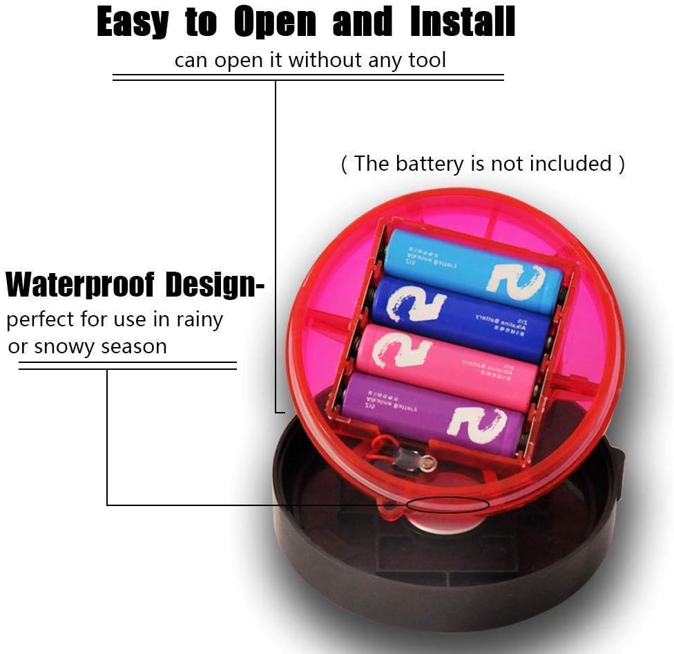 Luces intermitentes para carretera, luz de advertencia de seguridad, luz estroboscópica LED de emergencia con base magnética para vehículos y