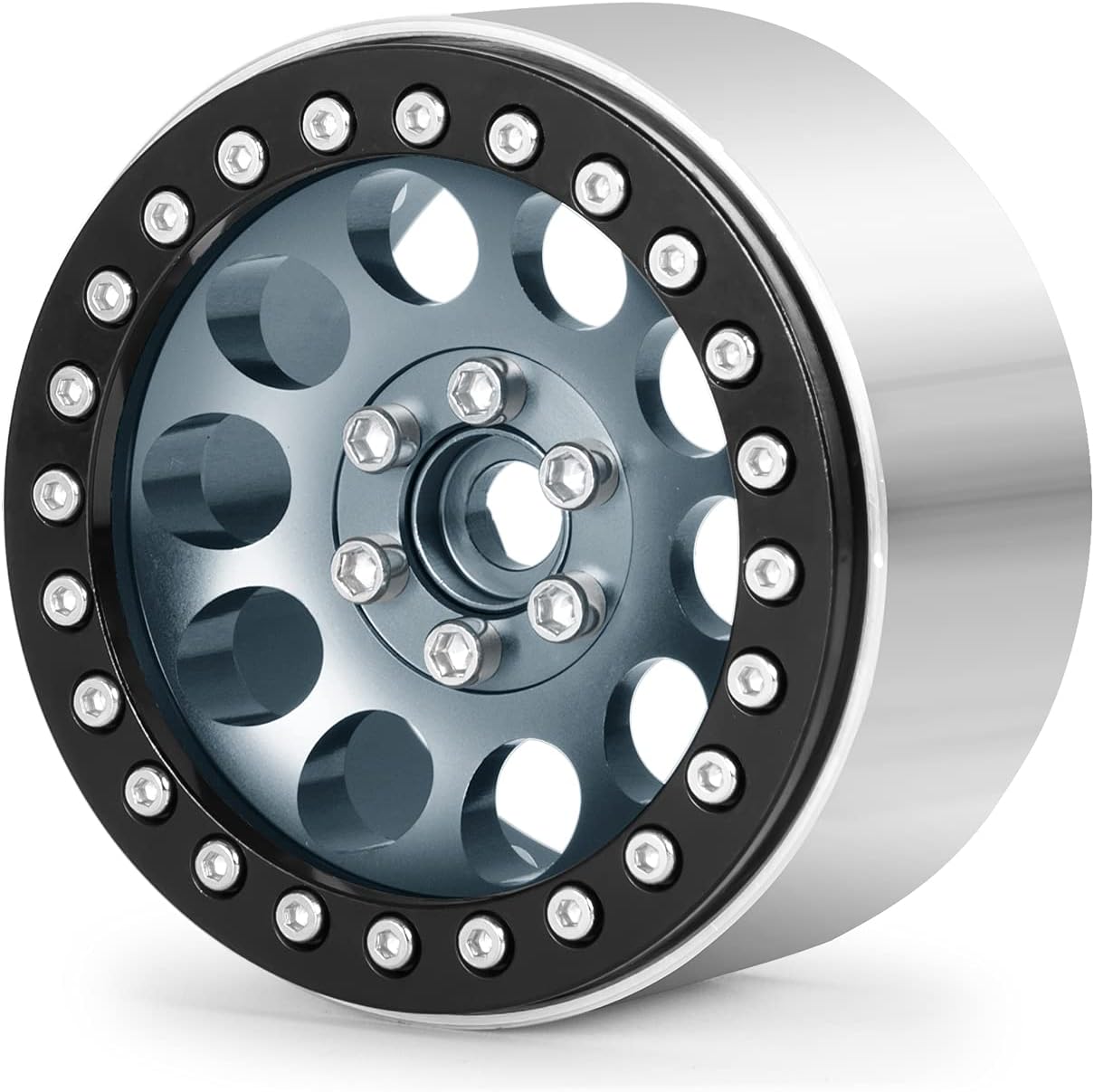 Benedict Harry – Llantas de aleación de aluminio de 2.2 pulgadas Beadlock para 110 RC Rock Crawler Car Axial Wraith RR10 SCX10 90046 YETI D90 CC01