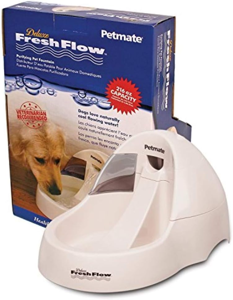 Bebedero Petmate Deluxe Fresh Flow, BLEACHED LINEN