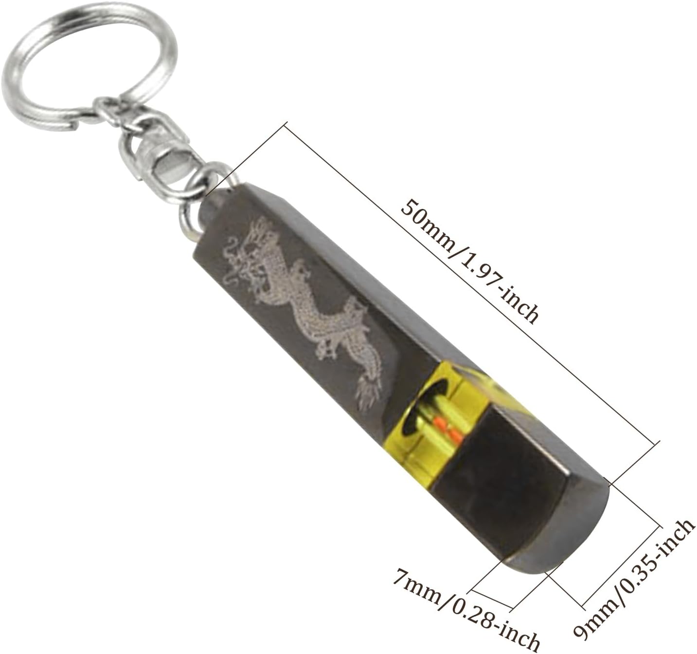 Llavero disipador estático – Forma de cilindro Llavero ESD de descarga electrostática, amarillo