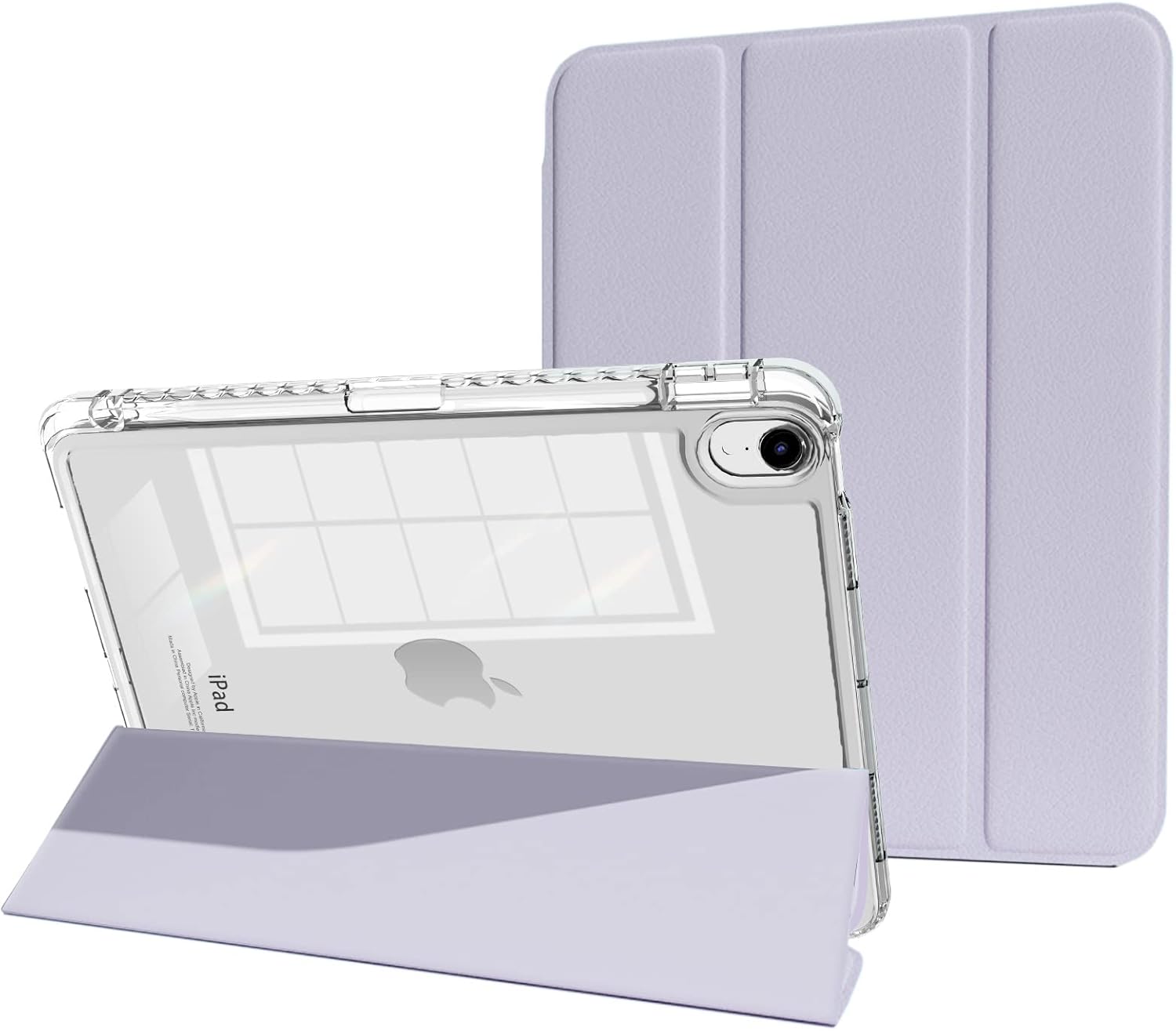 MYGROO Funda para iPad Air de 11 pulgadas 2024, iPad Air de 5 generación 2022 con soporte para lápices, funda Air de 4 generación 2020, funda