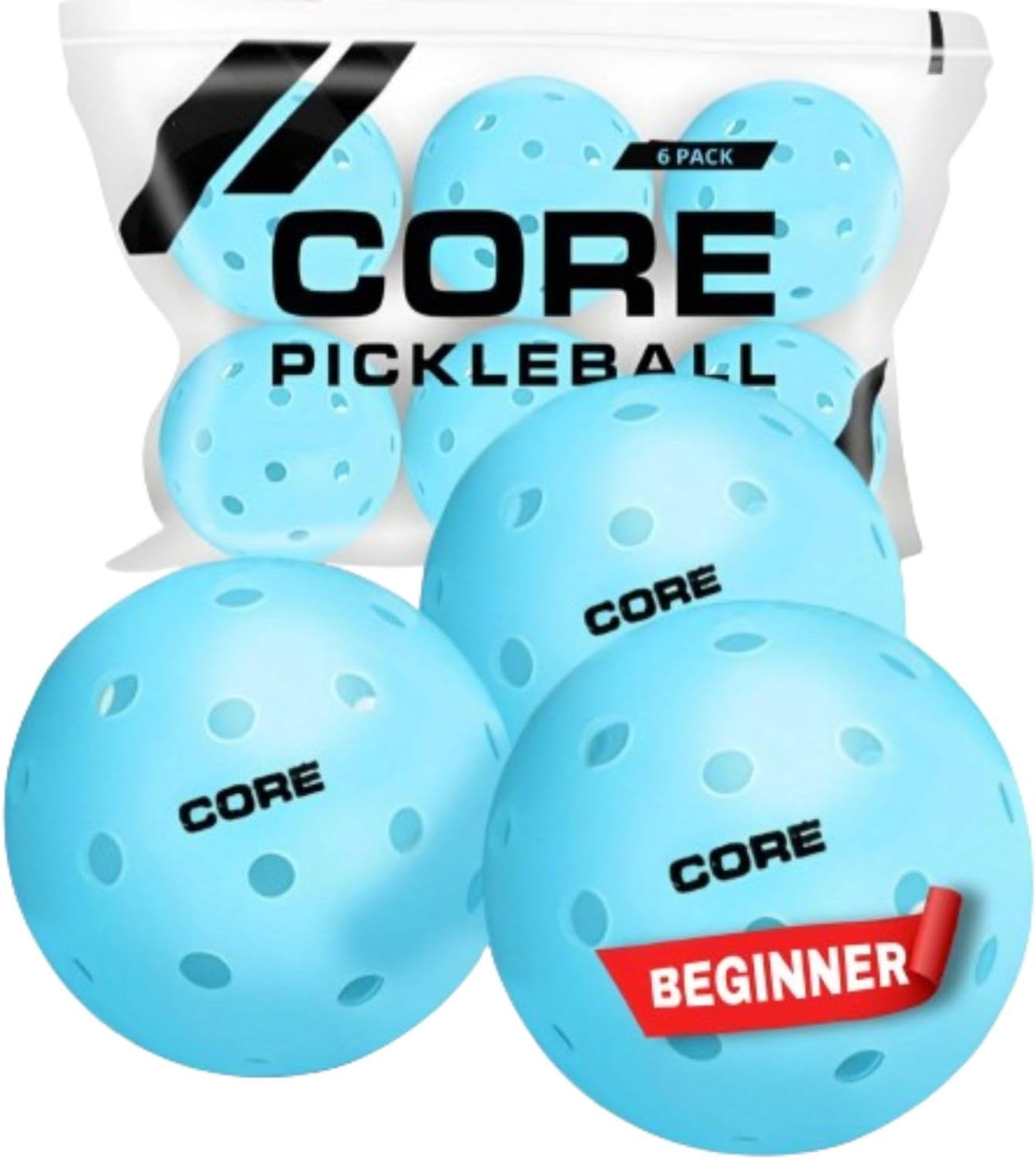 CORE Pickleball Pelotas para profesionales y todos los niveles de juego  Pelotas de pickleball duraderas aprobadas por Pickleball de Estados Unidos