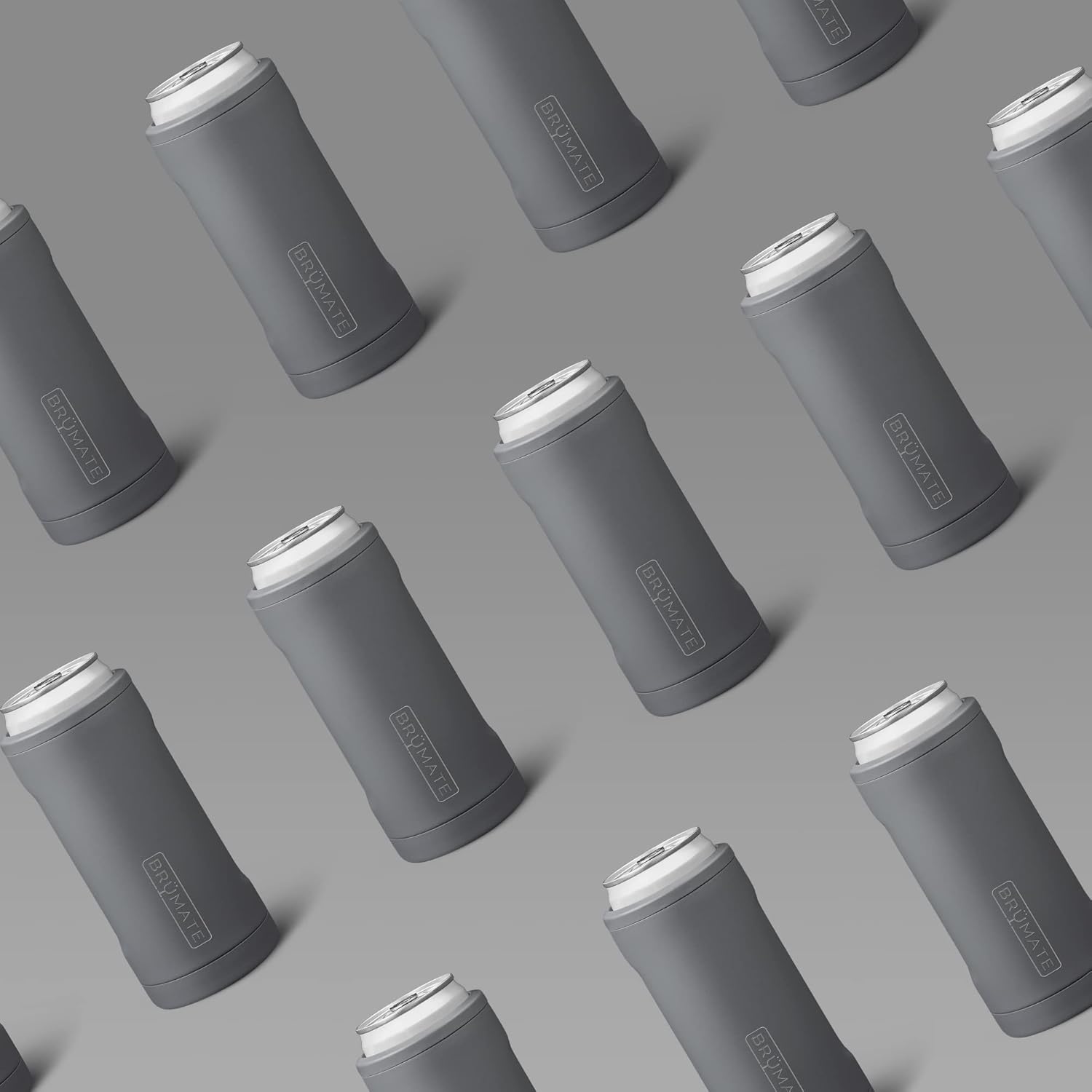 BrüMate Hopsulator Slim – Enfriador de latas aislado, para latas delgadas de 12 onzas, soporte para bebidas de acero inoxidable aislado, para