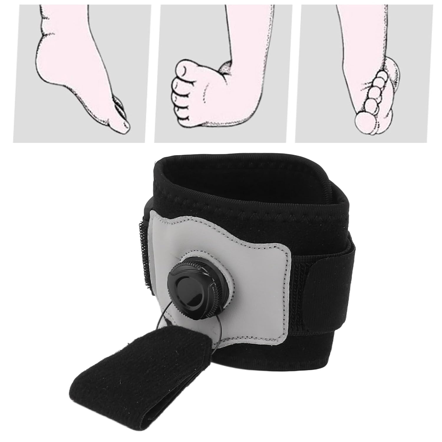 Afo – Soporte ajustable para levantamiento de pies izquierdo y derecho, suave, transpirable, talla única, para fascitis plantar, tendinitis de