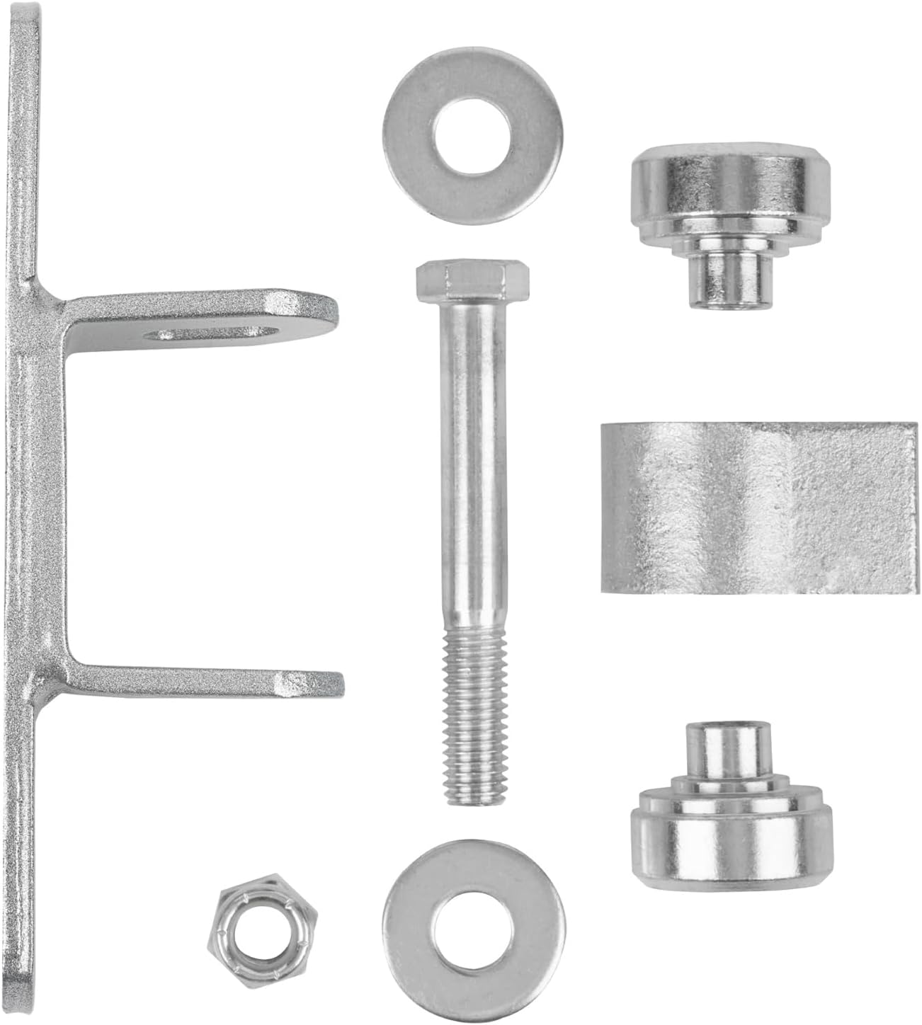 Gudwells Heavy Duty7″ medio perno en soldadura en bisagras de puerta de cojinete sellado para puertas grandes de hierro pesado de hasta 1100 libras,