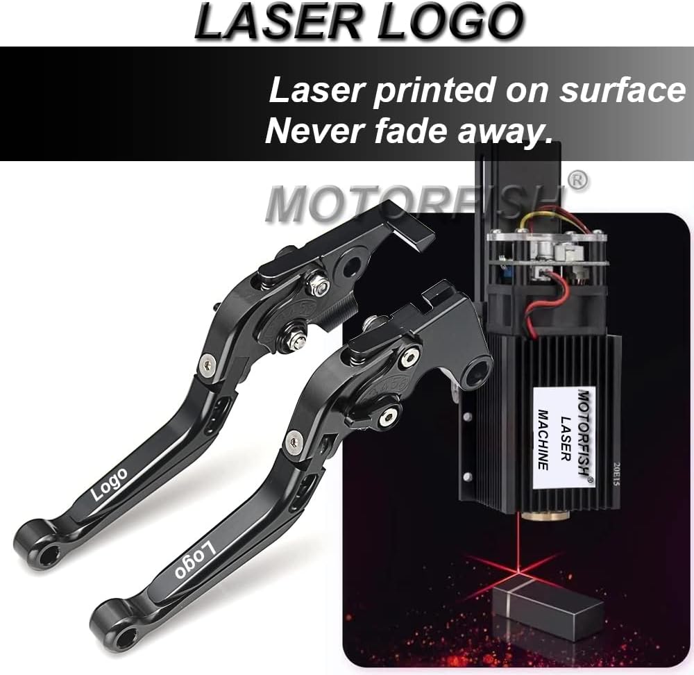 Palanca de embrague de freno de mano de aluminio plegable y extensible ajustable para Yamaha MT-03 2005-2022 (negro, MT-03 2018-2022)
