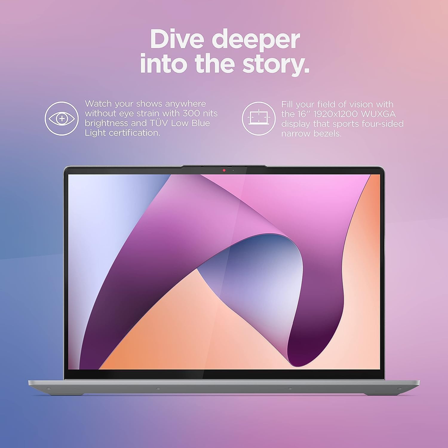Lenovo Laptop IdeaPad Slim 5 2023, AMD Ryzen 7 7000 Series 7730U, 16 GB de RAM, SSD PCIe de 2 TB, pantalla táctil de 16.0 pulgadas (1920 x 1080),