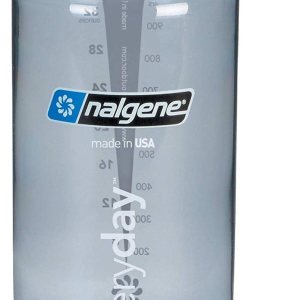 Nalgene Tritan – Botella de agua de boca ancha sin BPA, 32 onzas, gris con azul Nalgene Tritan – Botella de agua de boca ancha sin BPA, 32 onzas, gris con azul