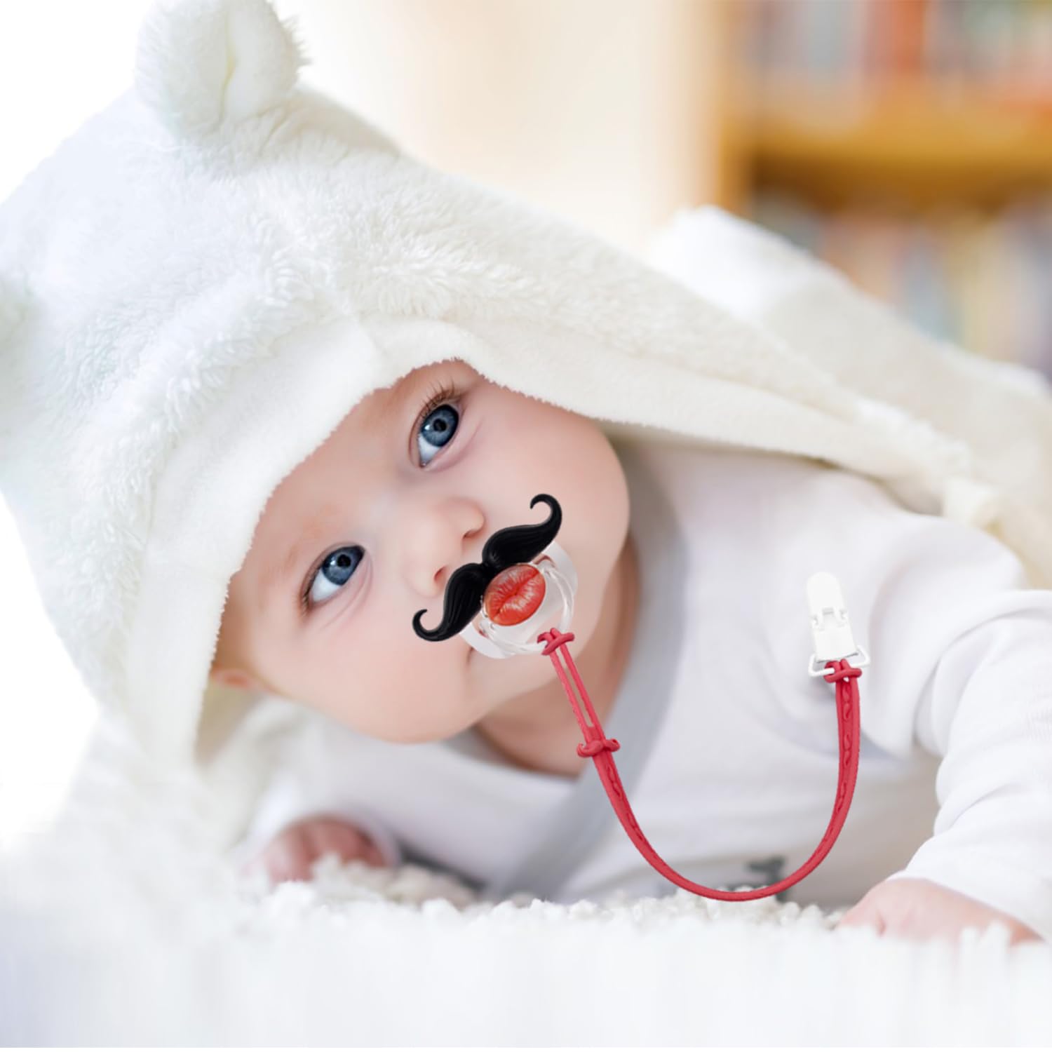 Juguetes de dentición para bebés, mordedor de silicona de grado alimenticio para bebés de 3, 6, 12, 18 meses, forma remota de TV con clip de