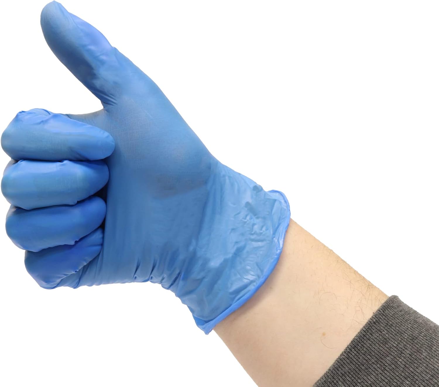 Guantes de vinilo de nitrilo  Azul  Desechables  5 mil  10 cajas  Sin polvo ni látex