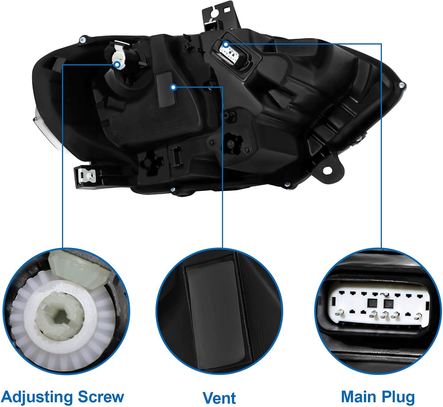 Conjunto de faros delanteros para 2018 Mustang 2019 Mustang 2020 Mustang 18 Mustang 19 Mustang 20 Ford Mustang 2018-2020 18-20 Mustang faro con luz