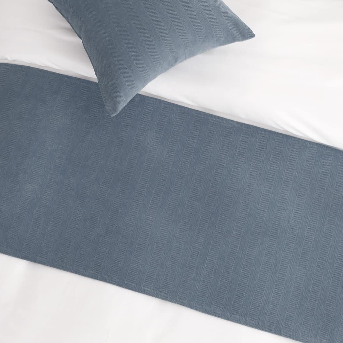 Pasador de cama de una sola capa de chenilla, bufandas de cama de estilo moderno para decoración del hogar y hotel