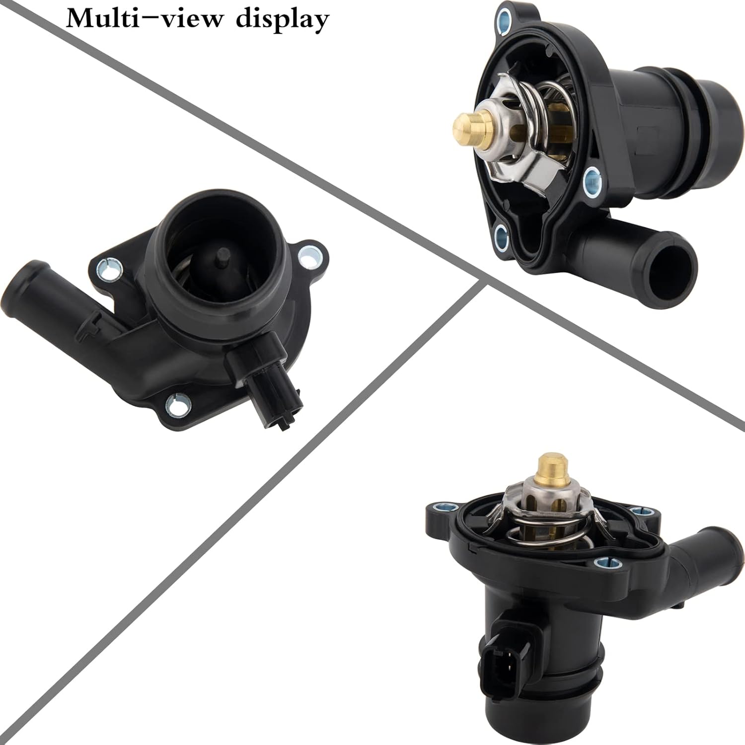 Termostato de refrigerante del motor con sensor, reemplaza 131-180 55565336 55593034 55579010 902-808 730-221 Se adapta a Buick Chevy 1.4L 2011-2021