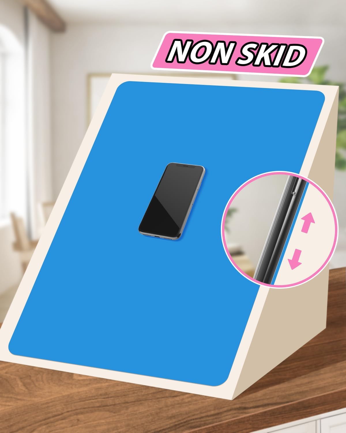 IKOCO – Tapete de silicona grande, 23.6 x 15.7 pulgadas, tapete de silicona para manualidades de masa de juego y moldes de resina antiadherente,