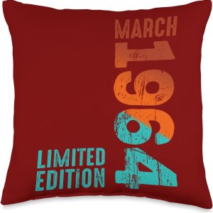1964 Limited Edition 1964 March 1964 Year 1964 Retro 1964 Throw Pillow 1964 Limited Edition 1964 March 1964 Year 1964 Retro 1964 Throw Pillow