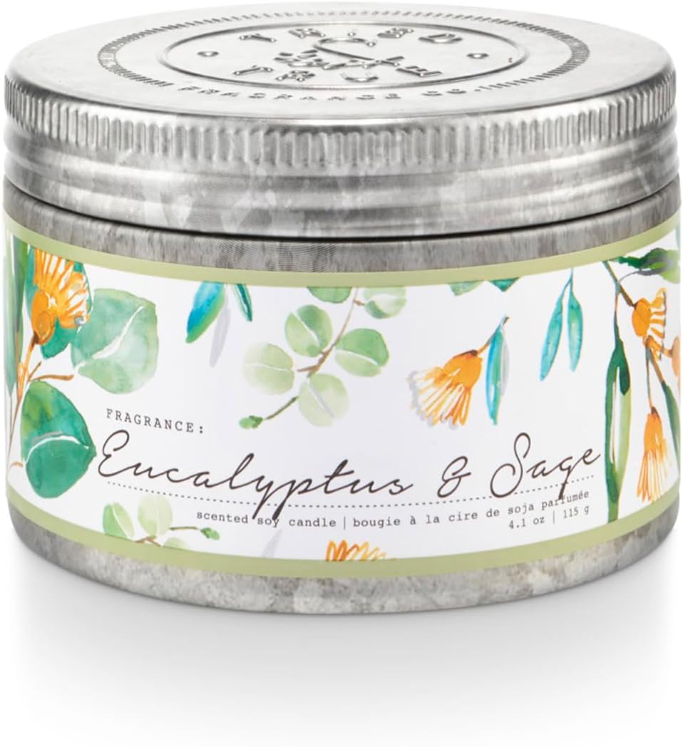 Tried & True Vela de eucalipto y salvia, 4.1 oz. Lata