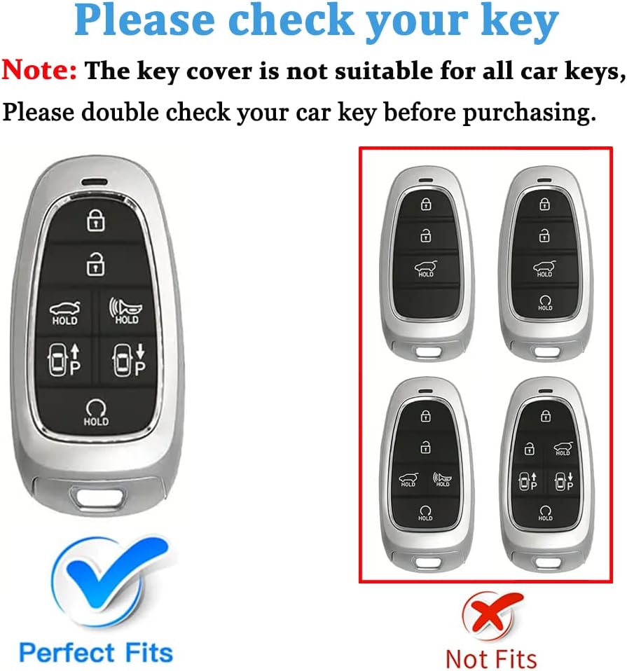Funda protectora para llavero Hyundai Sonata Nexo 2022 Tucson 2021 2020 2019 para Hyundai Sonata Nexo 2022 Tucson