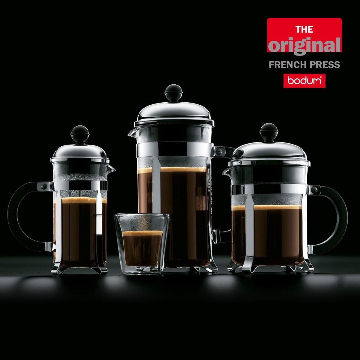 Bodum Chambord – Cafetera de prensa francesa, Jarra de vidrio, Blanco