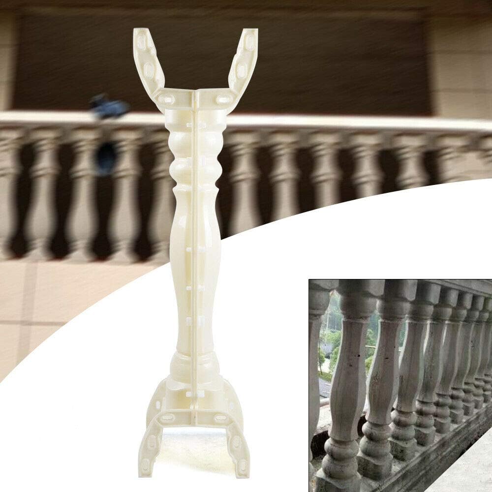 Gdrasuya10 Molde de columna de hormigón romano de 35 pulgadas, columna romana de plástico que hace el molde del balcón, jardín, piscina, cemento,