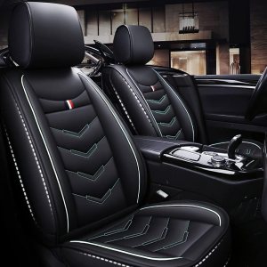 Axflong Funda de asiento de automóvil de 2 asientos para Mini Cooper 2002-2012, funda de asiento deportiva duradera, resistente al desgaste, Axflong Funda de asiento de automóvil de 2 asientos para Mini Cooper 2002-2012, funda de asiento deportiva duradera, resistente al desgaste,