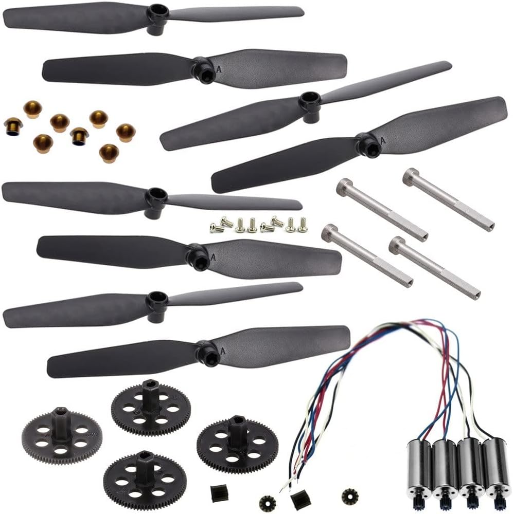 INLIMA S167 S166 RC Drone SP500 Kit de piezas de repuesto Hélices Cuchillas Marco de Protección CSJ S167 GPS Quadcopter Brazos Motor Gear Eje