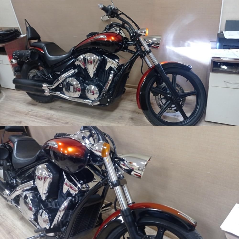 5 34 pulgadas bala faro motocicleta LED visera superior 0.394 in Tri Bar 5.75 “para Harley Sportster Dyna Softail Bobber Chopper personalizado