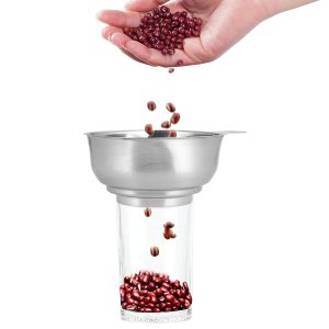 ULTECHNOVO Embudo de conservas para uso en cocina, embudo de acero inoxidable de boca ancha para tarro Mason de boca ancha y regular, embudo de ULTECHNOVO Embudo de conservas para uso en cocina, embudo de acero inoxidable de boca ancha para tarro Mason de boca ancha y regular, embudo de