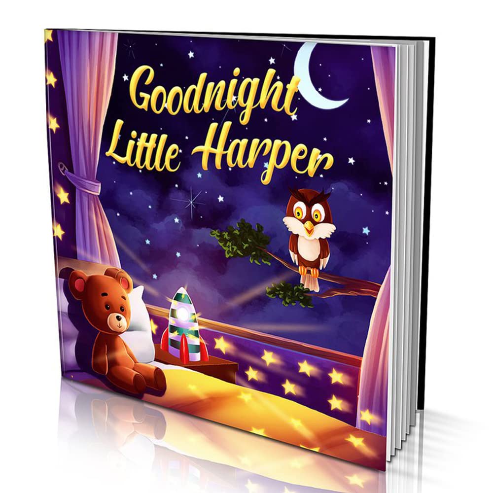 Libro de cuentos personalizado de Dinkleboo – “Goodnight” – para niños de 0 a 8 años de edad – Guarda a tu bebé, niño pequeño o niño pequeño para