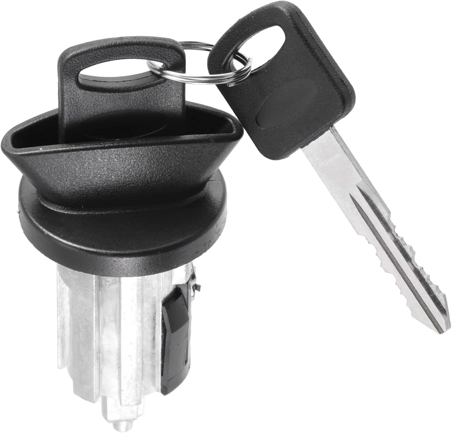 X AUTOHAUX F85Z-11582-AA 1L3Z-11582-A Cilindro de bloqueo del interruptor de arranque de encendido del motor con 2 llaves para Ford F-150 1996-2004