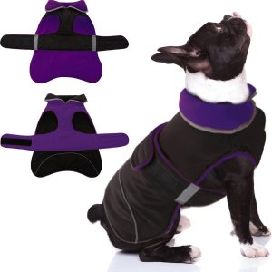 DENTERUN – Chaqueta de invierno cálida para perro, reflectante, reversible, resistente al viento, acogedora, para clima frío, chaleco repelente al DENTERUN – Chaqueta de invierno cálida para perro, reflectante, reversible, resistente al viento, acogedora, para clima frío, chaleco repelente al