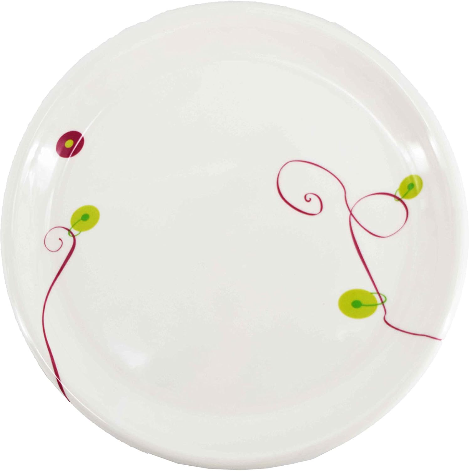 UNIWARE Plato llano redondo, 11″, 100% melamina, blanco