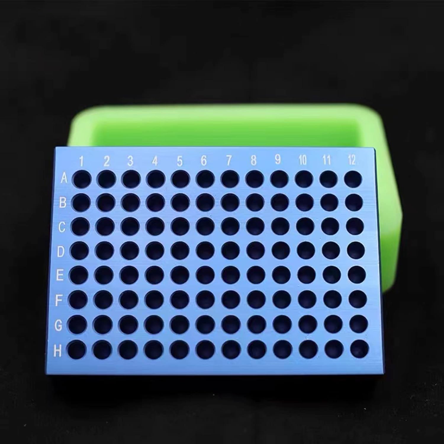 Bloque de enfriamiento de aluminio – Enfriador de placas PCR, 96 pozos para tubos de 0.2 mL, tiras o placas de 96 pocillos (96 pozos)