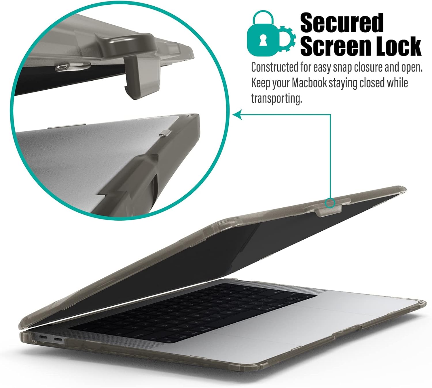 IBENZER Hexpact – Funda compatible con MacBook Air de 13 pulgadas 2022 2021 2020 M1 A2337 A2179 A1932, funda resistente con cubierta de teclado,