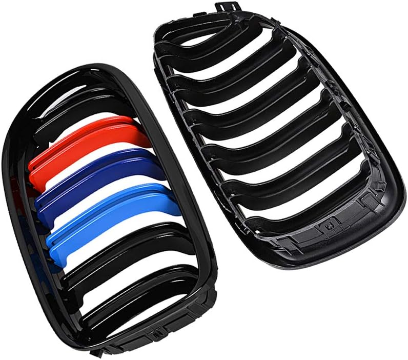 Astra Depot Rejilla de riñón de doble línea de color negro brillante compatible con BMW E90 E91 323i 325i 328i 330i 330i 335i 4DR 2009-2011