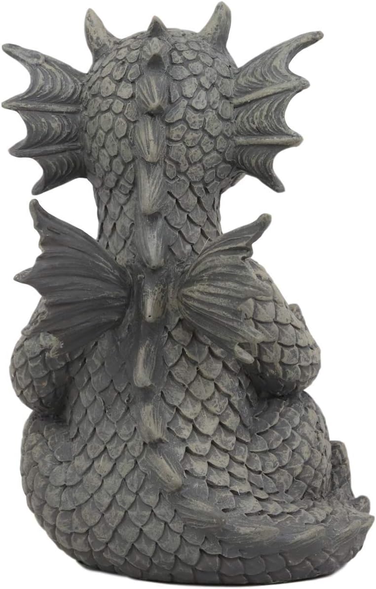 Ebros – Estatua de poder de fuerza de Qi interior de 5 pulgadas de alto, acabado de resina de imitación de piedra de fantasía, Calabozos y dragones
