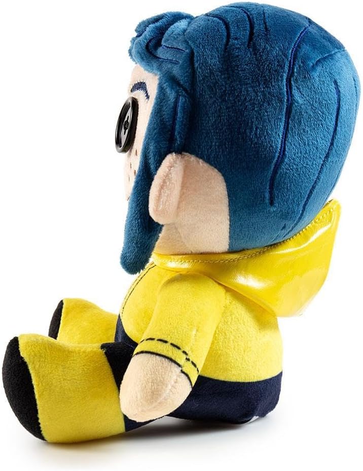 Kidrobot Coraline – Peluche Phunny con ojos de botón