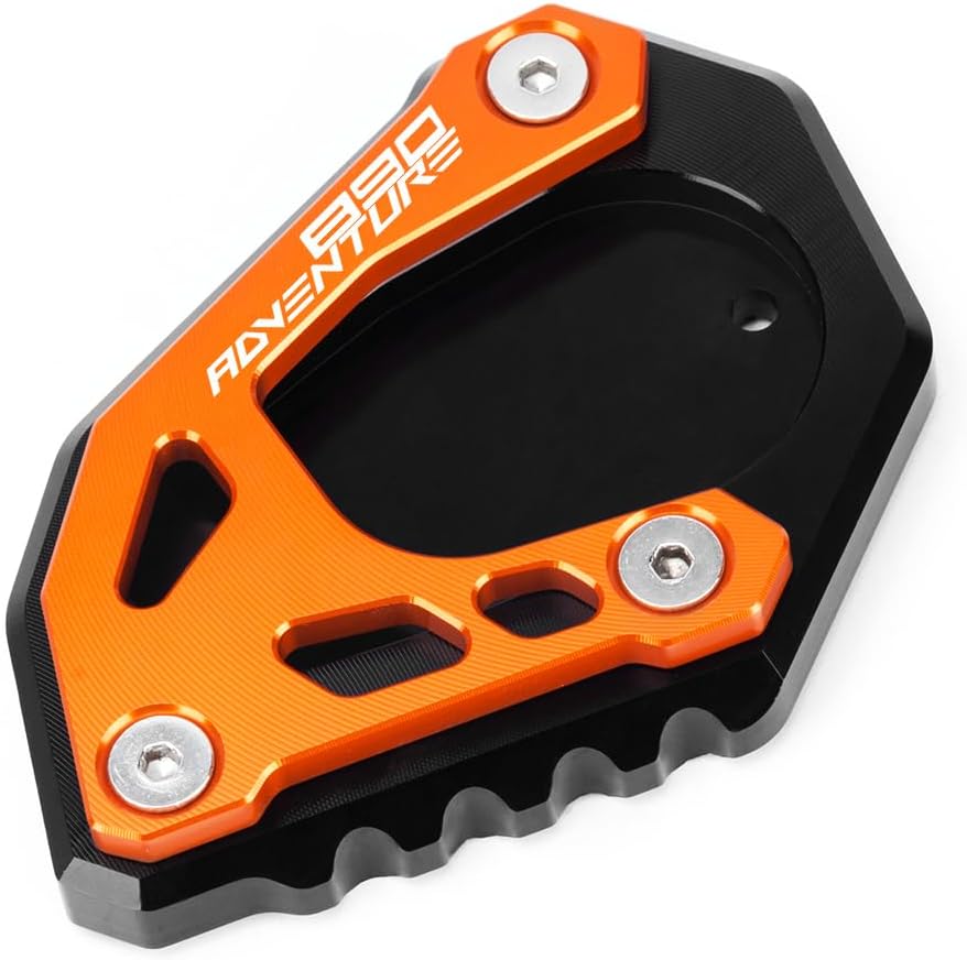 Placa de extensión para soporte lateral de motocicleta compatible con KTM 890 AdventureR 2020-2023  Soporte de almohadilla de pie 890 ADV 890ADV