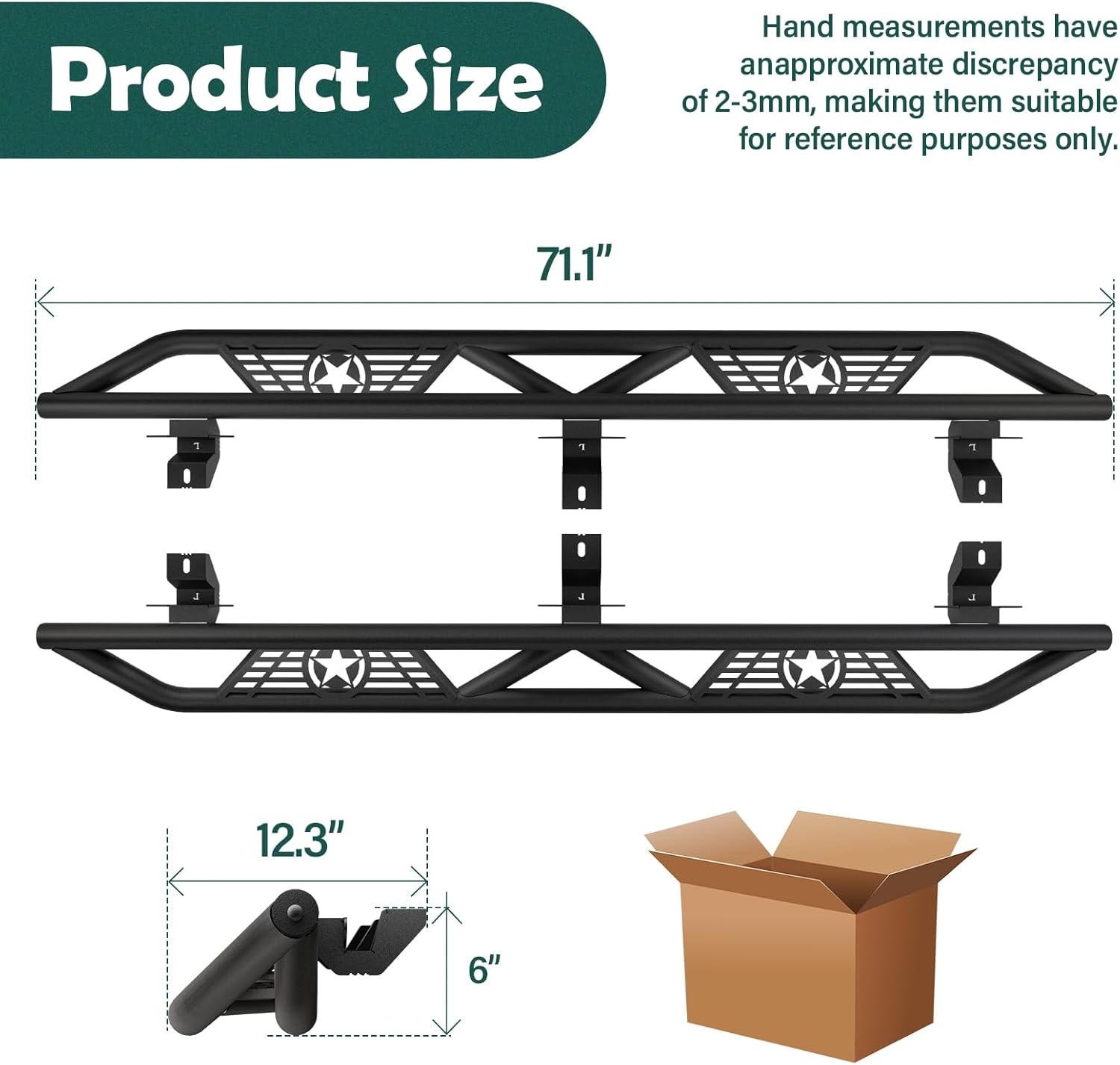 SUORTO – Estribos laterales compatibles con Jeep Wrangler JL JLU Unlimited 4 puertas 2018 2019 2020 2021 2022 2023 2024 2024, barras Nerf de acero