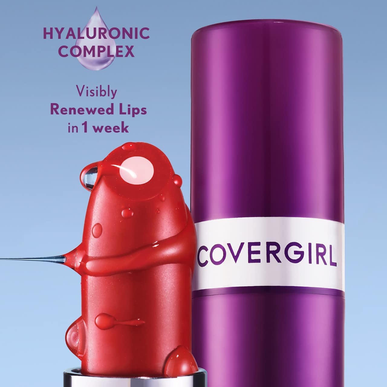 COVERGIRL Simply Ageless Moisture Renew Core – Lápiz labial Honest Berry, paquete de 1 unidad