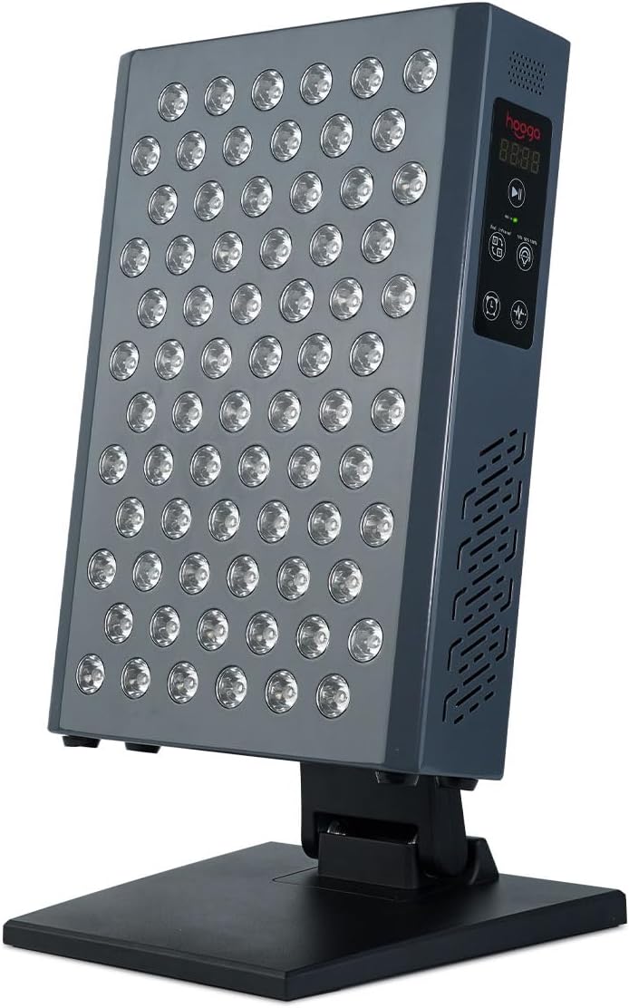 Hooga Terapia de luz roja, panel LED infrarrojo cercano rojo, 72 LED sin parpadeo de chip cuádruple, serie Ultra, dispositivo de grado clínico para