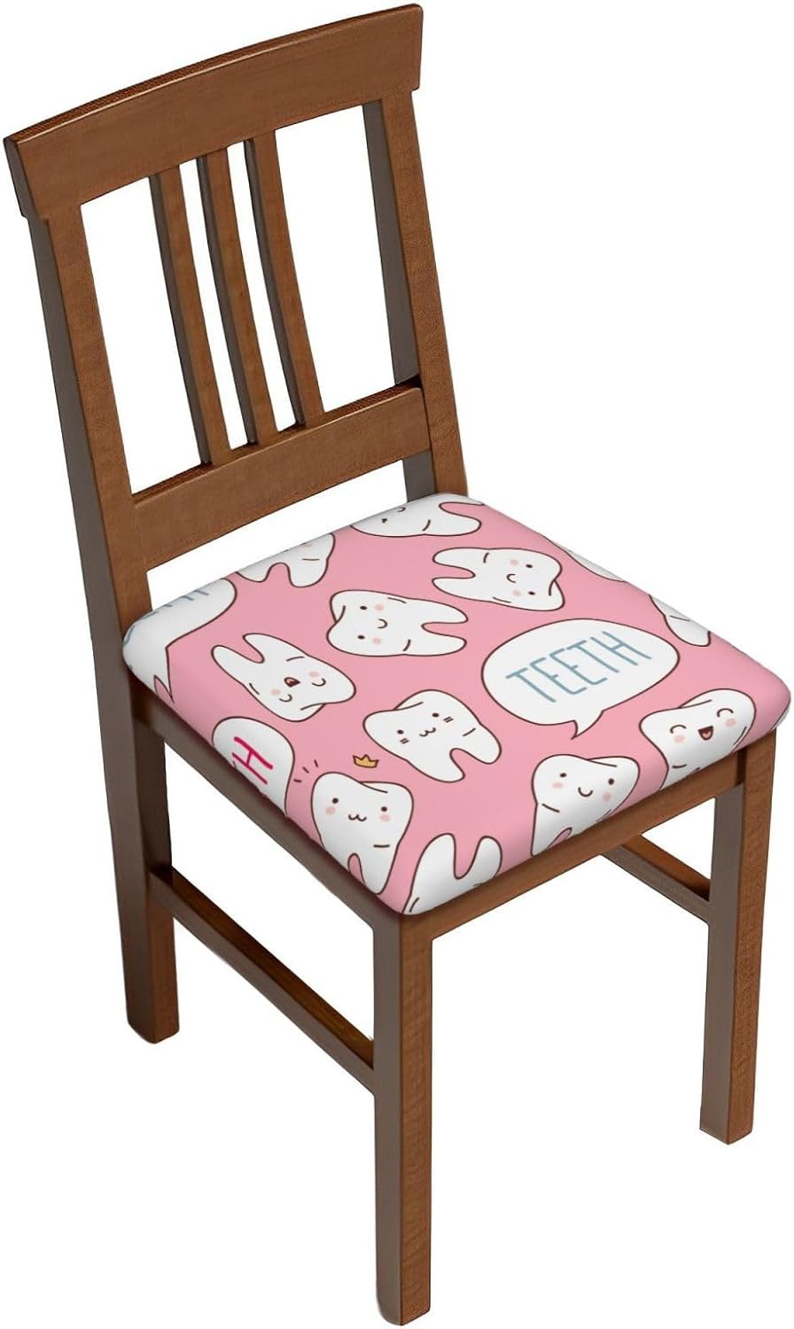 Juego de 2 fundas de cojín para sillas de comedor, extraíbles y lavables, reutilizables, para sillas de comedor, juego de 2 fundas cuadradas de 16.9