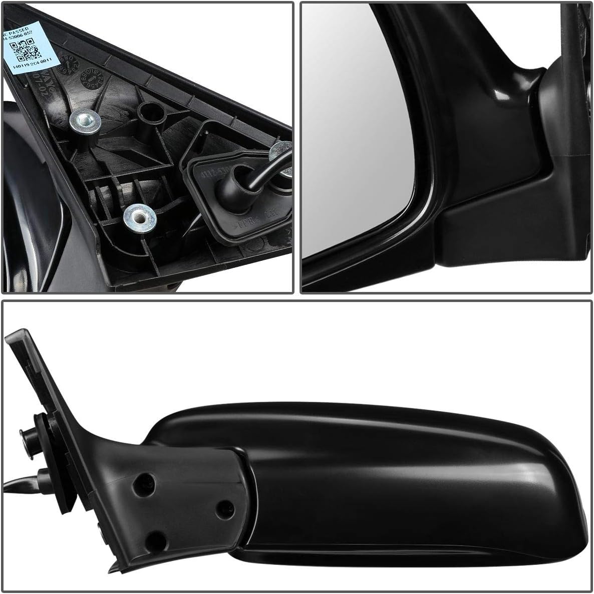 DNA Motoring OEM-MR-SU1320111 Espejo de puerta lateral izquierdo con calefacción estilo de fábrica compatible con 03-05 Subaru Forester XS XT