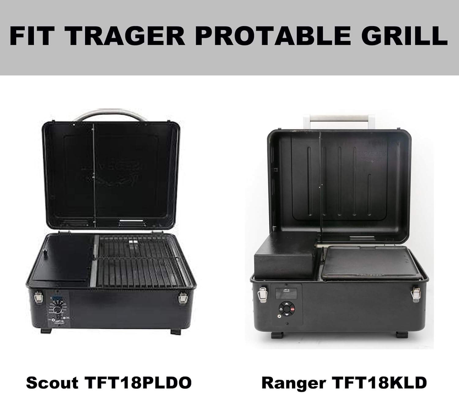 BAC460 Piezas de repuesto de plancha para Traeger Ranger TFT18KLD Scout Pellet TFT18PLDO Plancha de hierro fundido Plancha plana Pellet Grill