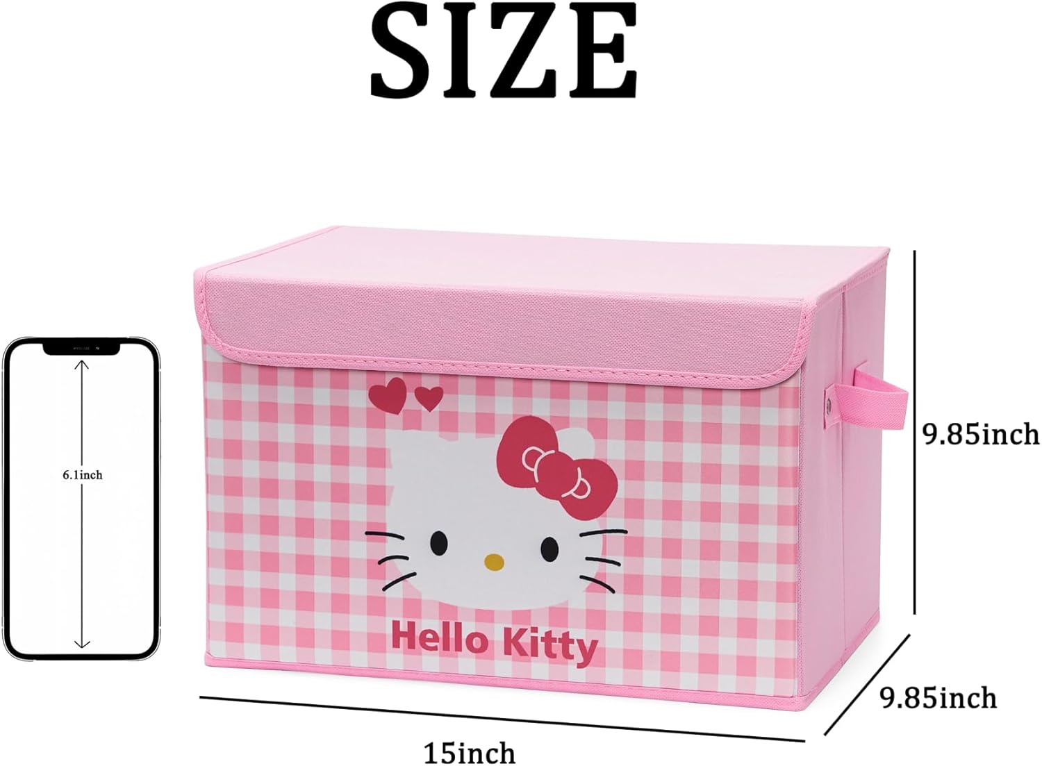 KroTex Bonito contenedor de almacenamiento plegable con tapa, cestas organizadoras decorativas de cuero para estantes para armario, decoración de